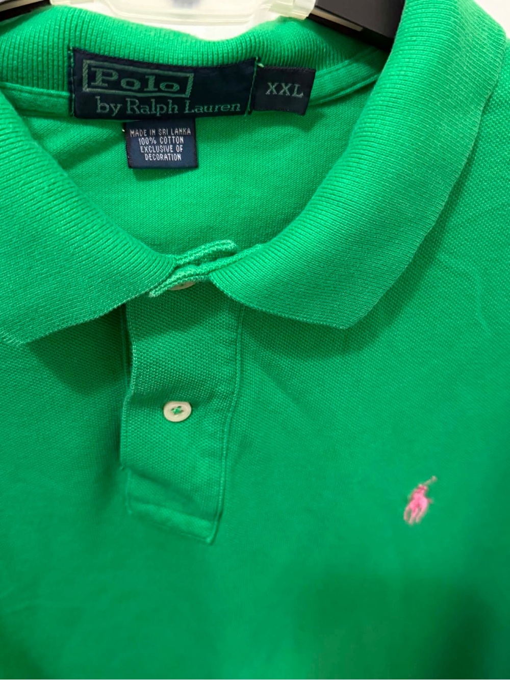 Polo by Ralph Lauren Men's Polo Shirt with Pink Pony Logo - Picture 2 of 2